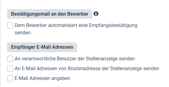 Bewerberformular Felder 2