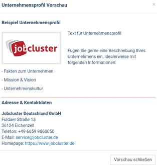 Profil Vorschau