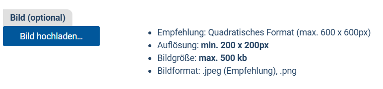 Ansprechpartner Bild hochladen