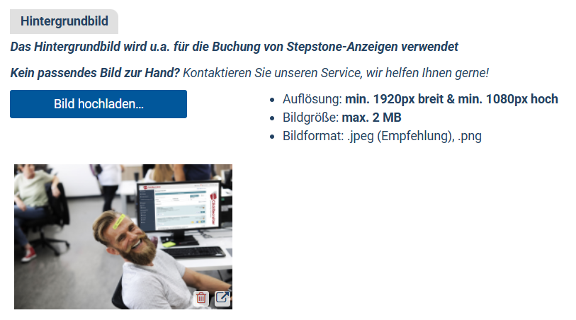 Stepstone Zusatzkategorisierung 2